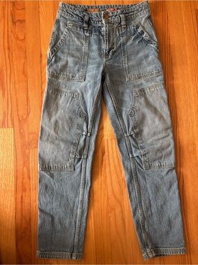 Anthropologie Relaxed Carpenter Jeans in Light Blue Denim